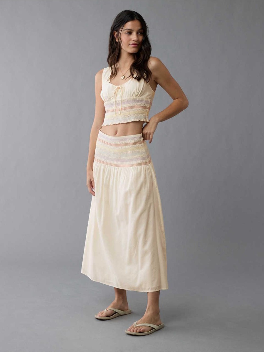 American Eagle Pride High-Waisted Midi Skirt